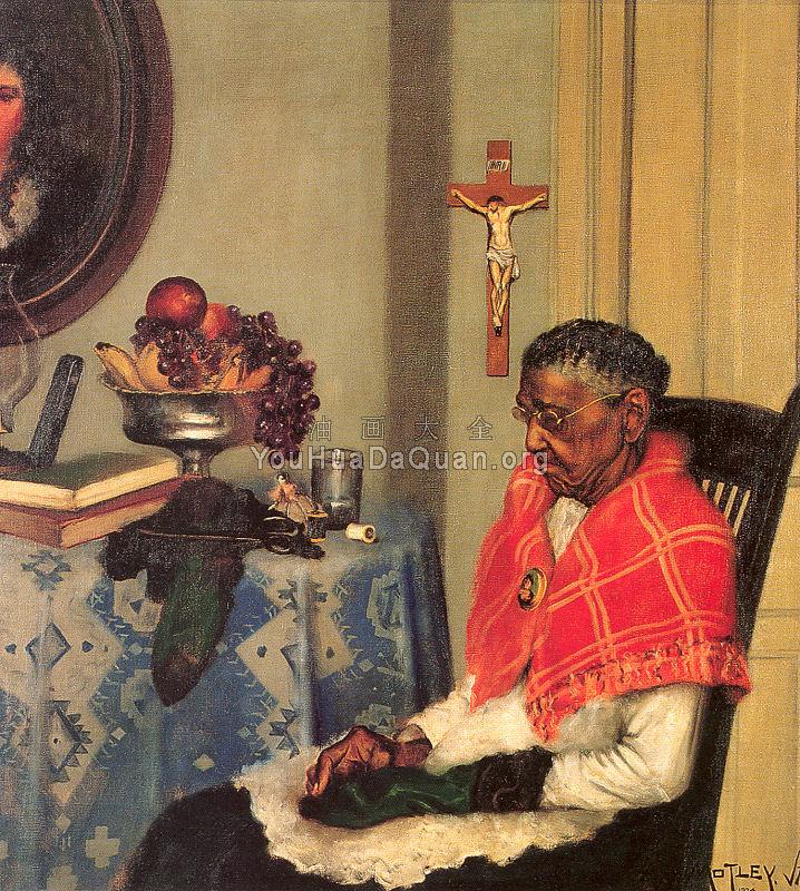 Mending Socks - 阿基保尔·约翰·莫特利